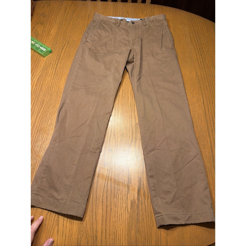 Polo Ralph Lauren The Polo Chino Stretch Straight Pants Mens 30x30 Khaki Twill